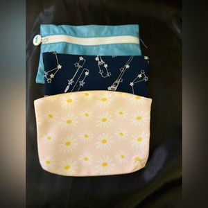 Three never used Ipsy cosmetic bags. Great for your girls birthday parties.